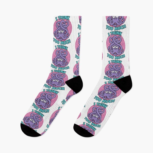 Item preview, I Think Too Much Octopus Illustration designed and sold by graphicnew.
