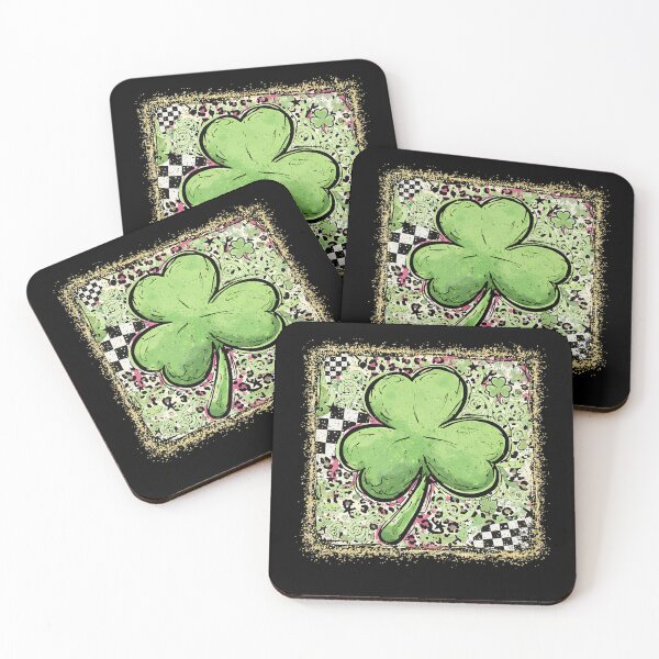 Item preview, Grunge Shamrock with Glitter and Animal Print designed and sold by margamPagenberg.