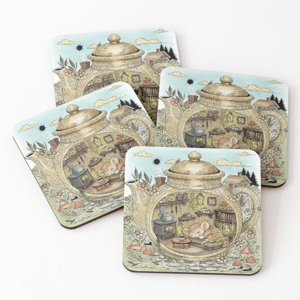 Item preview, The Cozy Nook - Mouse in a Teapot designed and sold by Lorena Tiana.
