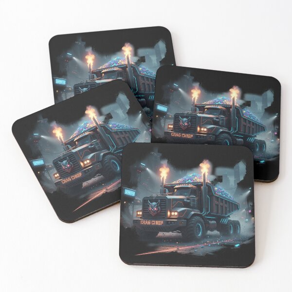 Item preview, Crag Chief Neon Mining Dump Truck designed and sold by BounoWorld.