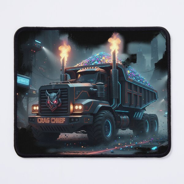 Item preview, Crag Chief Neon Mining Dump Truck designed and sold by BounoWorld.