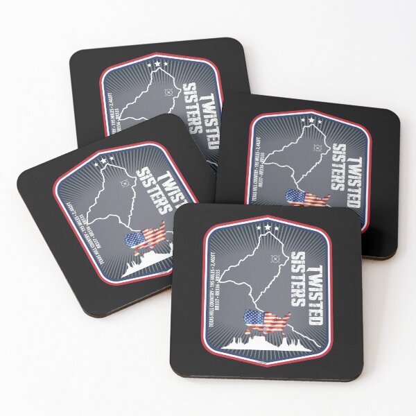 Item preview, The Twisted Sisters Texas USA Motorcycle Sticker T-shirt 06 designed and sold by OuterShellUK.
