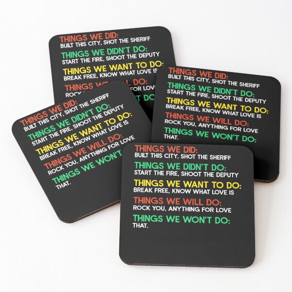 Item preview, Things We Did Didnt Do Want To Do Will Do Parody designed and sold by margamPagenberg.