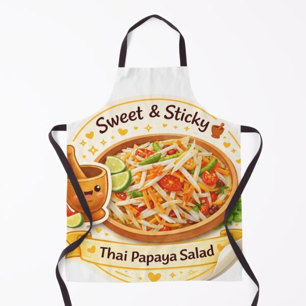 Item preview, Thai Papaya Salad (Som Tum) Sticker designed and sold by loccotown168.
