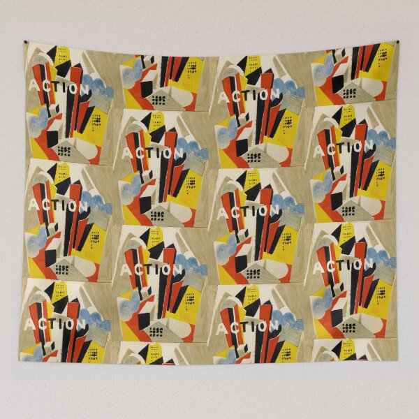 Item preview, Retro Cubist geometric abstract designed and sold by stevepaint.