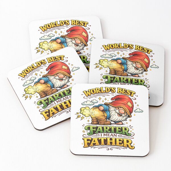 Item preview, World’s Best Farter I Mean Father – Funny Gnome Dad Pun Art designed and sold by Moriarty's Digital Visions.