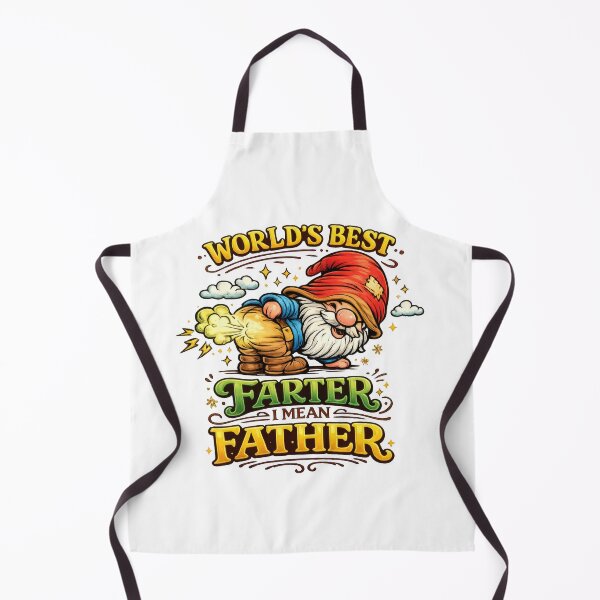 Item preview, World’s Best Farter I Mean Father – Funny Gnome Dad Pun Art designed and sold by Moriarty's Digital Visions.