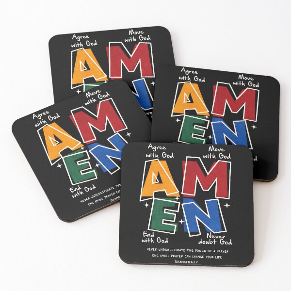 Item preview, Colorful AMEN Prayer Acronym Faith Design designed and sold by margamPagenberg.