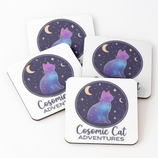 Item preview, Cosmic Cat Adventures Galaxy Pattern Sticker designed and sold by ZyVoAli.
