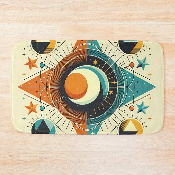 Item preview, Geometric Sun and Moon Celestial Mandala designed and sold by InkSmithery.