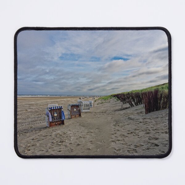 Item preview, Sandy beach with beach chairs on Spiekeroog designed and sold by Klaus Offermann.