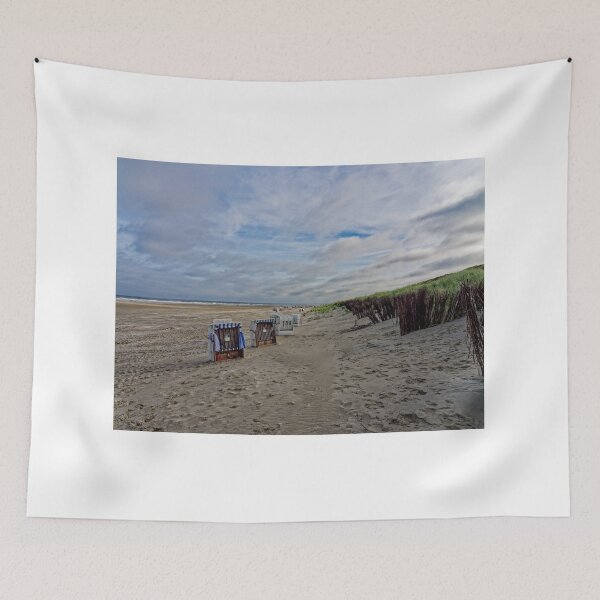 Item preview, Sandy beach with beach chairs on Spiekeroog designed and sold by Klaus Offermann.