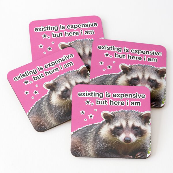 Item preview, Existing Is Expensive Possum - Relatable Meme designed and sold by PictorialWhimsy.