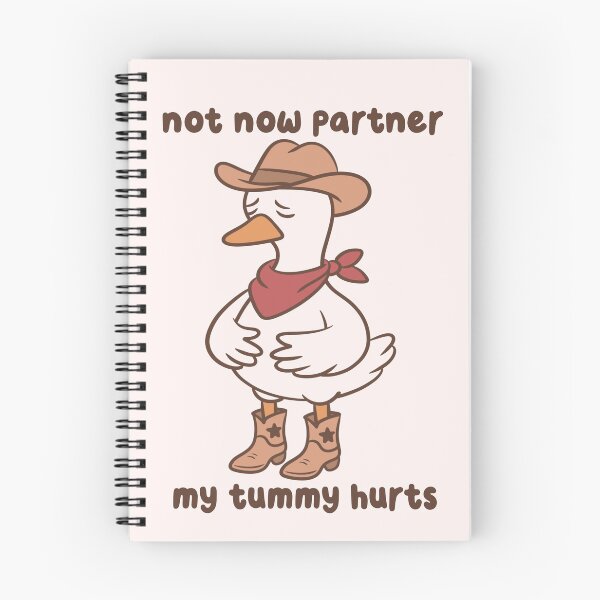 Item preview, Not Now Partner My Tummy Hurts Cowboy Goose designed and sold by kaybowzie.
