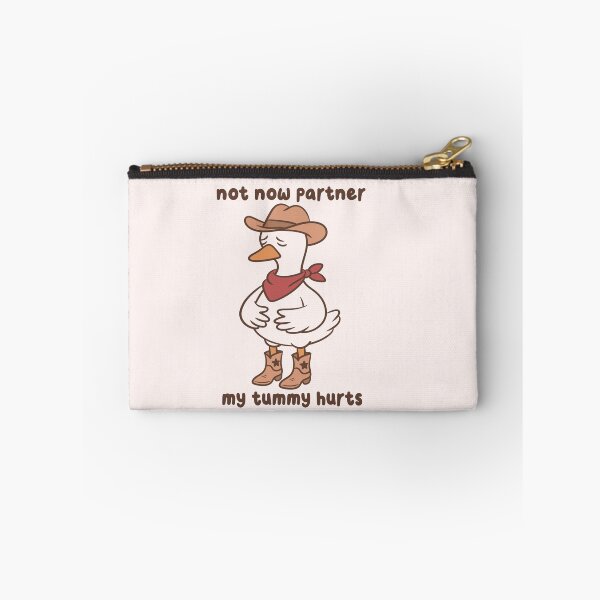 Item preview, Not Now Partner My Tummy Hurts Cowboy Goose designed and sold by kaybowzie.