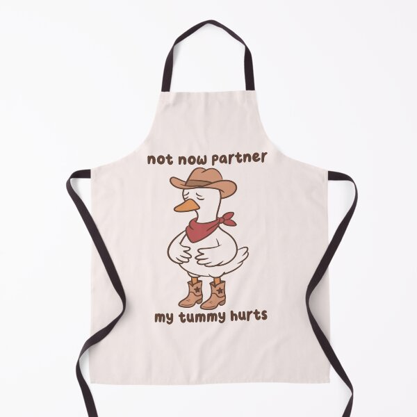 Item preview, Not Now Partner My Tummy Hurts Cowboy Goose designed and sold by kaybowzie.