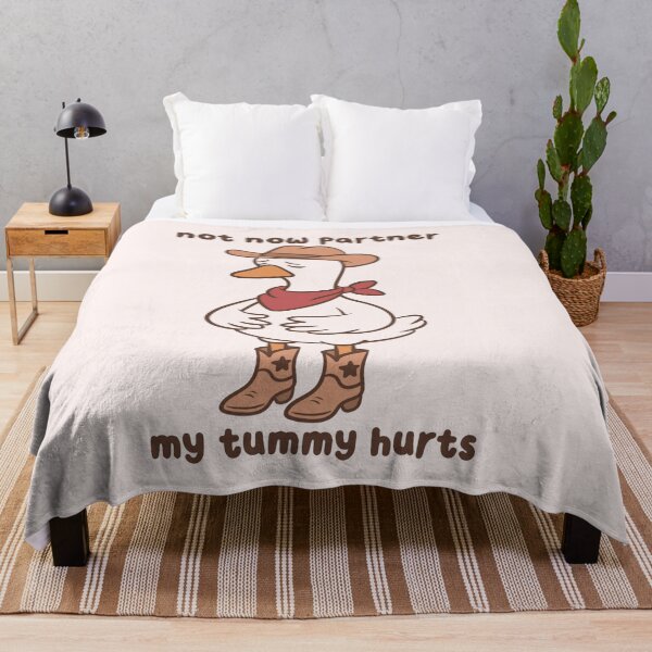 Item preview, Not Now Partner My Tummy Hurts Cowboy Goose designed and sold by kaybowzie.