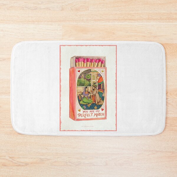 Item preview, You Are My Perfect Match – Mughal Miniature Inspired Romantic Matchbox Art designed and sold by The Uphaar Store.