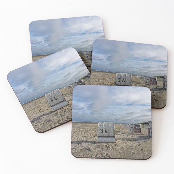 Item preview, Sandy beach with beach chairs on Spiekeroog designed and sold by Klaus Offermann.