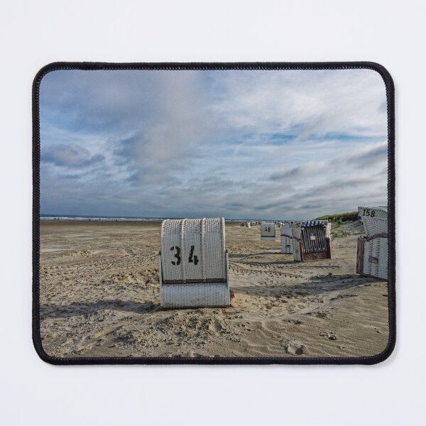 Item preview, Sandy beach with beach chairs on Spiekeroog designed and sold by Klaus Offermann.