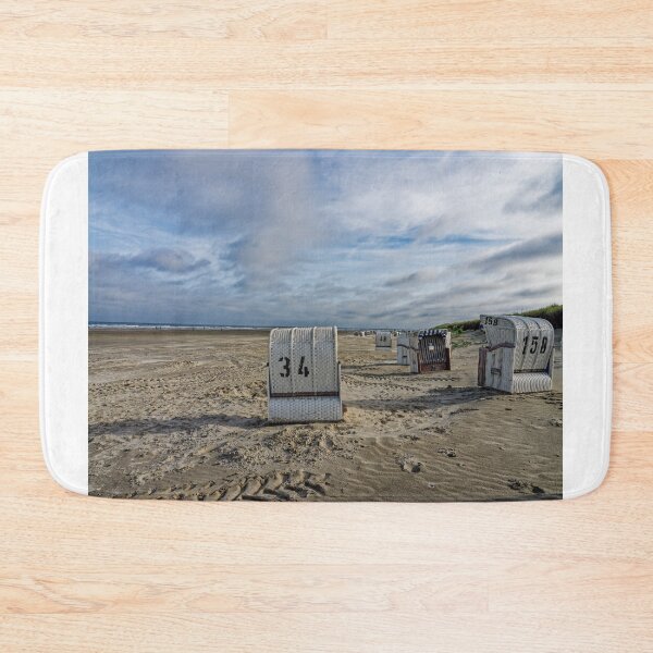 Item preview, Sandy beach with beach chairs on Spiekeroog designed and sold by Klaus Offermann.