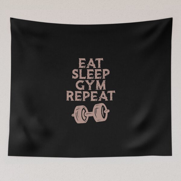 Item preview, Eat Sleep Gym Repeat Fitness Motivation Gym Boy and Girl Era designed and sold by InkStormPro.