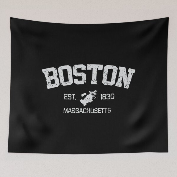 Item preview, Vintage Boston Massachusetts Est. 1630 Souvenir Gift Long Sleeve designed and sold by TheRoadsideArts.