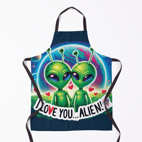 Item preview, I Love You, Alien! designed and sold by FriskyLemur.