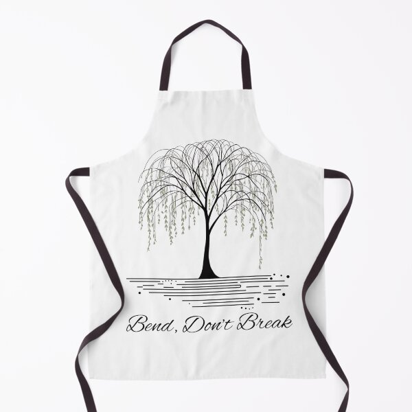 Item preview, Bend, Don't Break. Weeping Willow line drawing in Art Deco Style designed and sold by Izzjack.