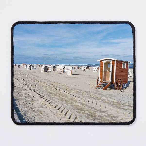 Item preview, Sandy beach with beach chairs on Spiekeroog designed and sold by Klaus Offermann.