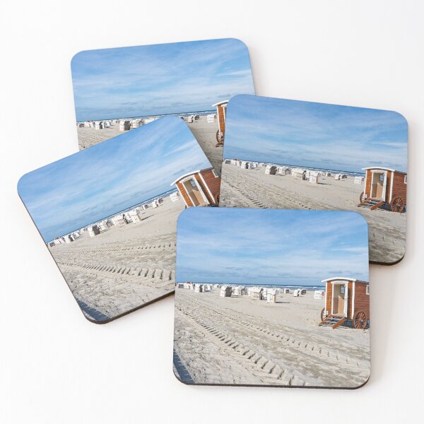 Item preview, Sandy beach with beach chairs on Spiekeroog designed and sold by Klaus Offermann.