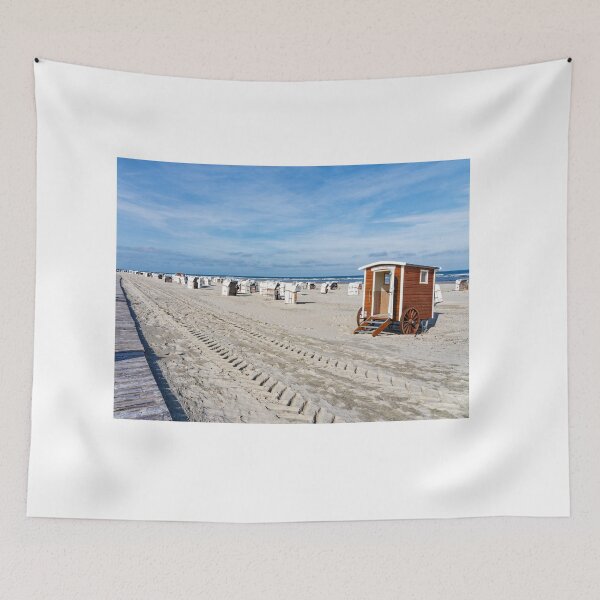 Item preview, Sandy beach with beach chairs on Spiekeroog designed and sold by Klaus Offermann.