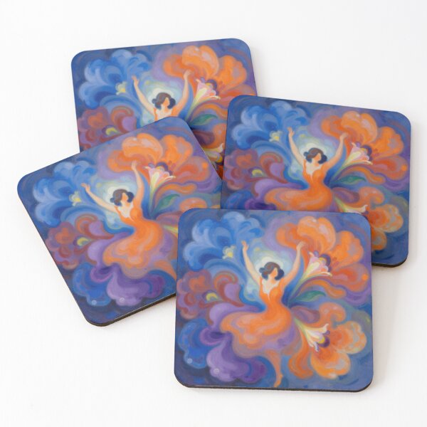 Item preview, A wild dance of colors – Georgia O’Keeffe inspired Abstract Dance Art designed and sold by FotoworldEdel.