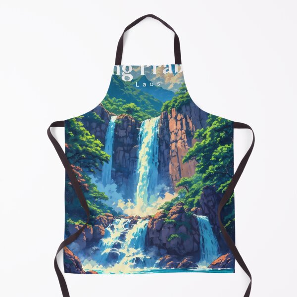 Item preview, Mystical Turquoise Tides - 90s Vintage Anime Kuang Si Falls designed and sold by JacksoonLester.