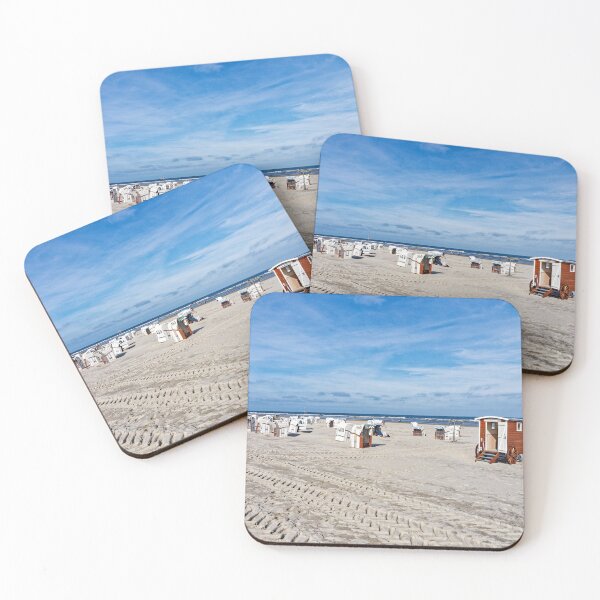 Item preview, Sandy beach with beach chairs on Spiekeroog designed and sold by Klaus Offermann.