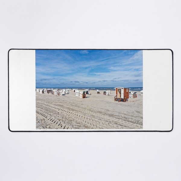 Item preview, Sandy beach with beach chairs on Spiekeroog designed and sold by Klaus Offermann.