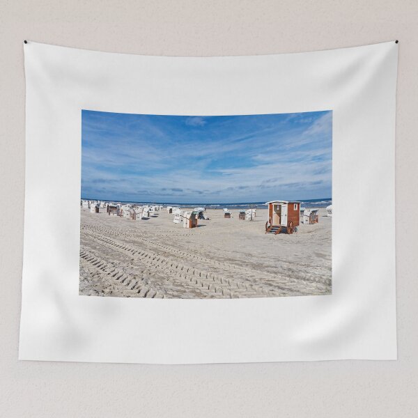 Item preview, Sandy beach with beach chairs on Spiekeroog designed and sold by Klaus Offermann.