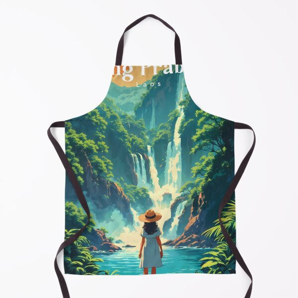 Item preview, Jungle Reflections - Pastel Retro Anime Girl in Luang Prabang designed and sold by JacksoonLester.