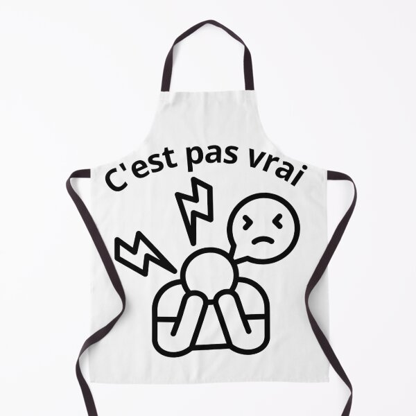 Item preview, It’s not true – Funny French Quote with Frustrated Character Illustration designed and sold by Petit Baz’Art.