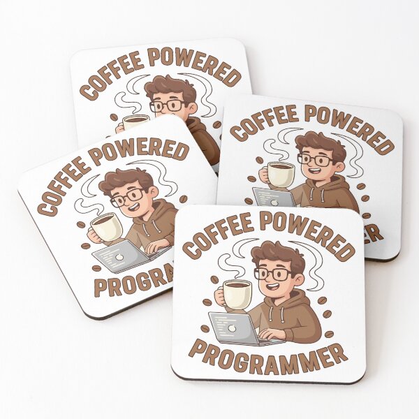 Item preview, Coffee Powered Programmer T Shirt  Funny Coding & Coffee Lover Design designed and sold by Design-Pro-21.