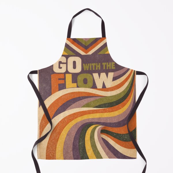Item preview, Go With the Flow – Retro Wave Poster Art designed and sold by ForeverPrintsOK.