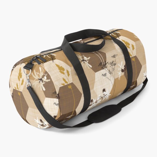 Item preview, ragged robin wildflower hexagons brown-beige designed and sold by kobyakov.