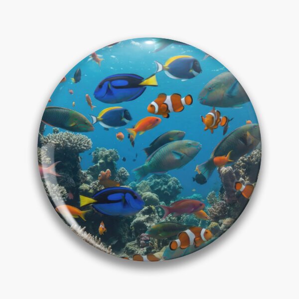 Item preview, Hyper Realistic Tropical Coral Reef  designed and sold by Nice Vibes Prints.