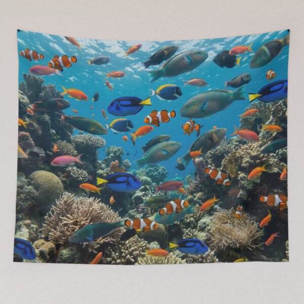 Item preview, Hyper Realistic Tropical Coral Reef  designed and sold by Nice Vibes Prints.