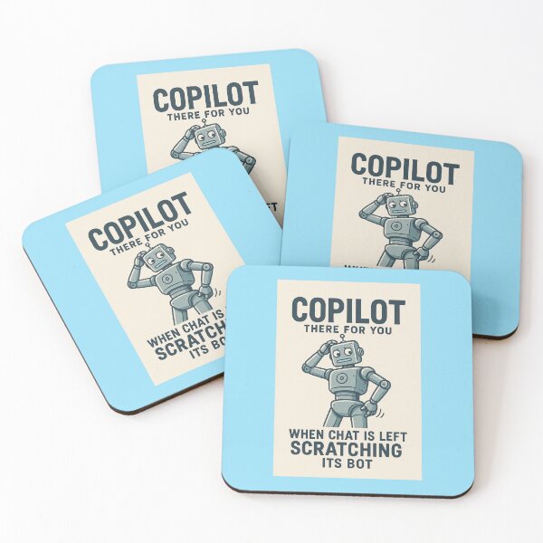 Item preview, Copilot: There for You When Chat Is Left Scratching Its Bot designed and sold by vibrant1502.