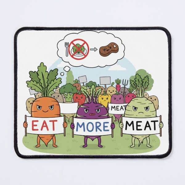 Item preview, Funny Vegetable Protest Illustration designed and sold by Fun-and-joy.