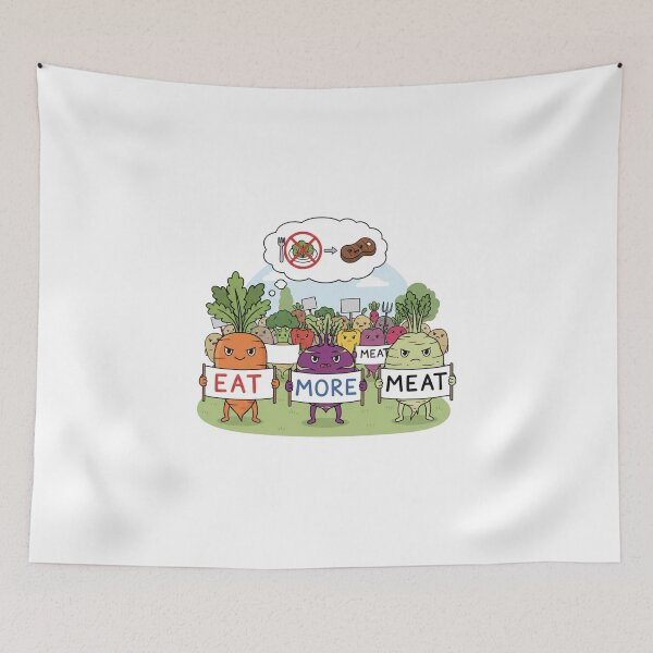 Item preview,  Funny Vegetable Protest Illustration designed and sold by Fun-and-joy.