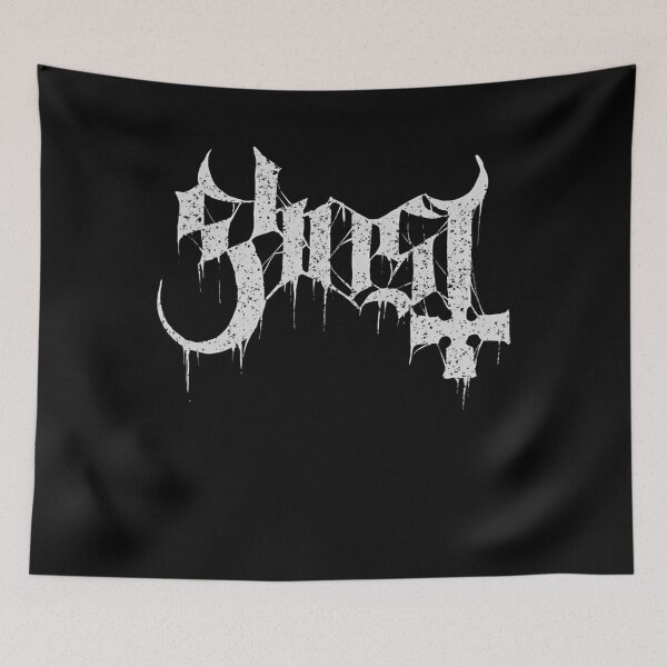 Item preview, Ghost Band Merch Logo Text Artwork Illustration  designed and sold by Beard-Man-Tees.