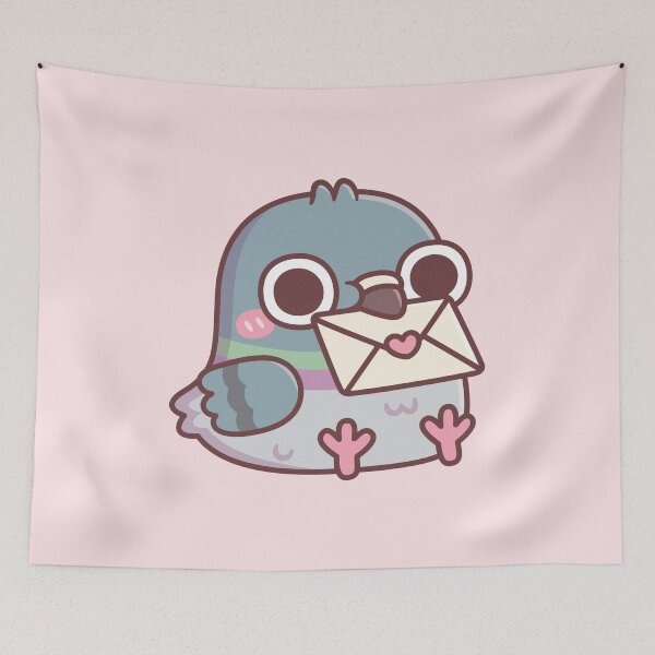 Item preview, Cute Pigeon With Love Letter designed and sold by rustydoodle.