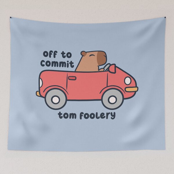 Item preview, Off to commit tom foolery capybara designed and sold by kaybowzie.